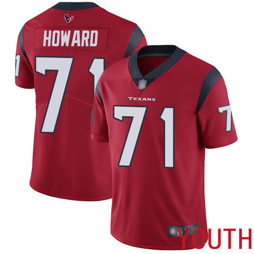 Houston Texans Limited Red Youth Tytus Howard Alternate Jersey NFL Football 71 Vapor Untouchable
